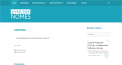 Desktop Screenshot of livrodosnomes.com.br