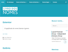 Tablet Screenshot of livrodosnomes.com.br